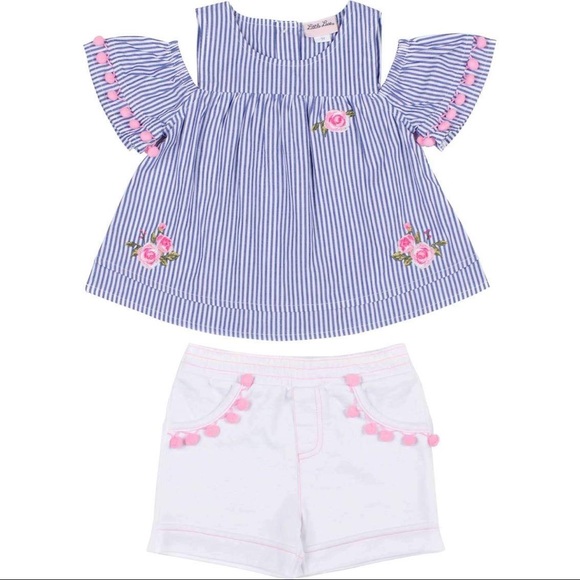 Little Lass Cold Shoulder & French Terry Short